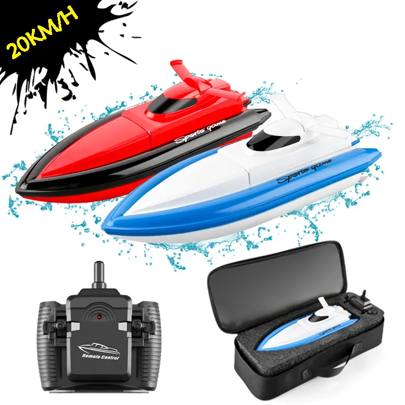 Remote-Control Ship High-Speed Speedboat 2.4G Ultra-Long Life Battery Children's Racing Boat Electric Navigation Model Toy