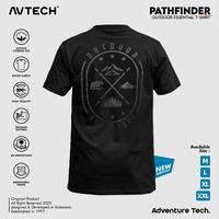 Gambar AVTECH - T-Shirt Kaos Lengan Pendek Pria Wanita Outdoor Casual Cotton Combed - PATHFINDER - M, Hitam dari Avtech Adventure Technology Kota Administrasi Jakarta Timur 3 Tokopedia