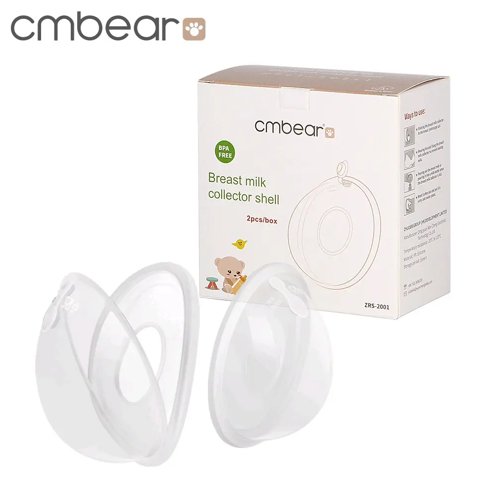 Hộp 2 phễu hứng sữa chống tràn Cmbear dùng thay cho thấm sữa