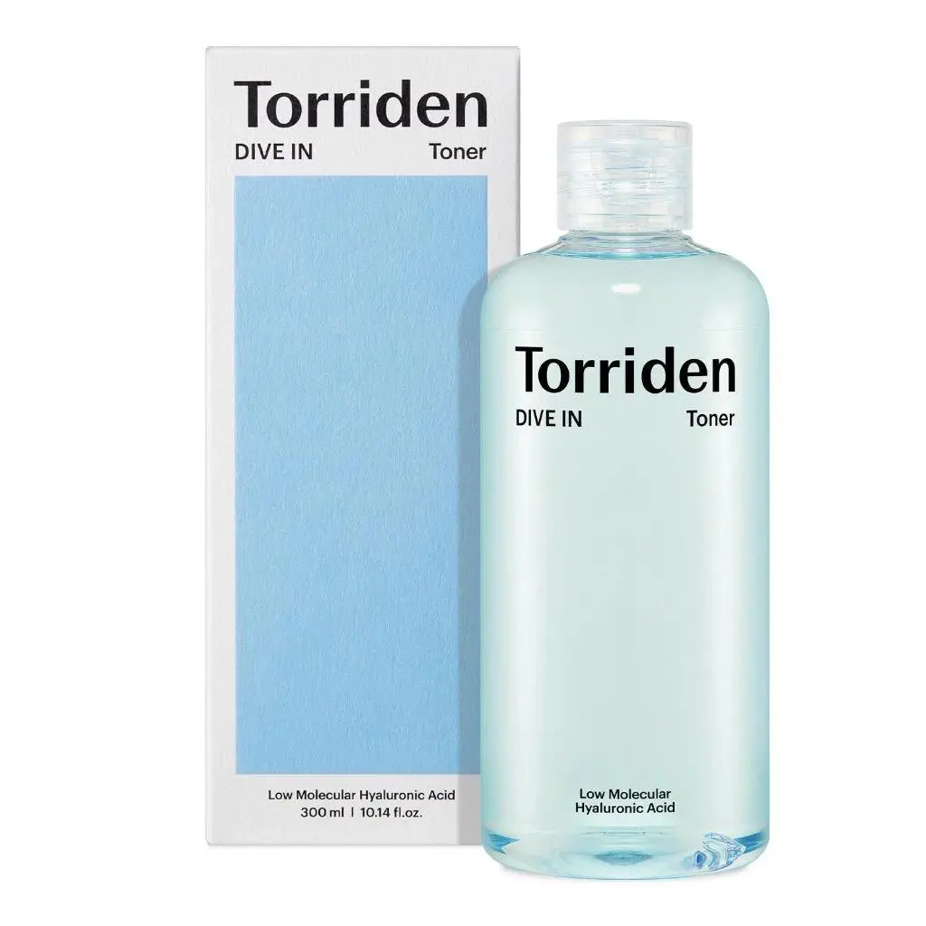 [Torriden Official] DIVE IN Low Molecular Hyaluronic Acid Toner, Low pH Facial Astringent for Hydrating, Exfoliating, Refreshing 300ml Skincare Gentle Hydrate Soothing