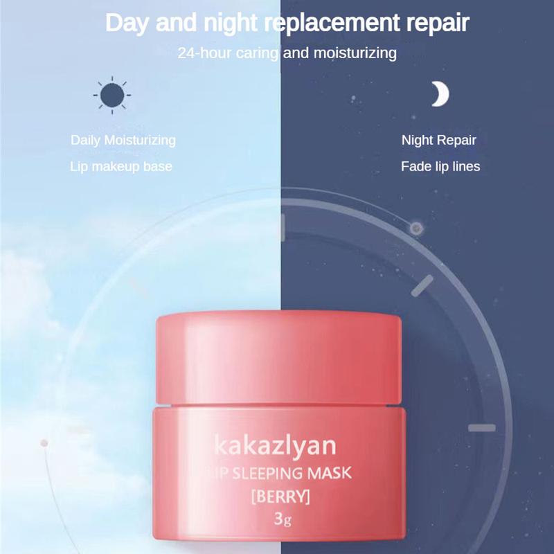 MẪU MẶT NẠ DƯỠNG MÔI, Kazaklyan, 3g, Làm Mờ Đường Viền Môi, Tẩy Tế Bào Chết Da Chết, Dưỡng Ẩm, Chăm Sóc Và Dưỡng Ẩm Son Dưỡng Môi.