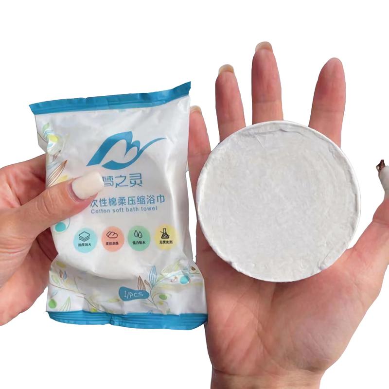  ComBo 10 Khăn Tắm Nén Du Lịch 70x140cm Bằng Cotton Siêu Gọn và Tiện Lợi Nhà Tắm 