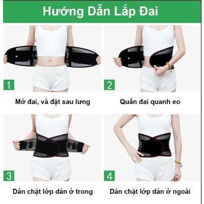 Đai Nịt Bụng 2 lớp giảm eo, bảo vệ cột sống, giảm đau lưng thế hệ mới 5