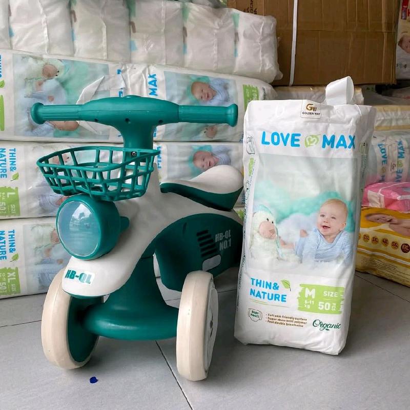 [TẶNG QUÀ] combo 2 Bịch bỉm quần LOVE MAX Organic 100 miếng, M-5XL  Cho Bé Voi 6
