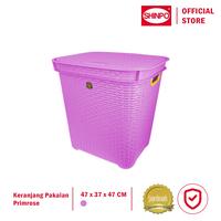 Gambar SHINPO Keranjang Pakaian Primrose 37 x 47 x 47 CM Storage Organizer Basket SIP-618 - Violet dari SHINPO Kota Administrasi Jakarta Barat 3 Tokopedia