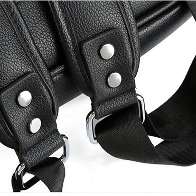 Ba lô Da Đeo Vai Size 40 Họa Tiết Da Đan Nhỏ 888 Chất Liệu Da PU Hàng Quảng Châu 4