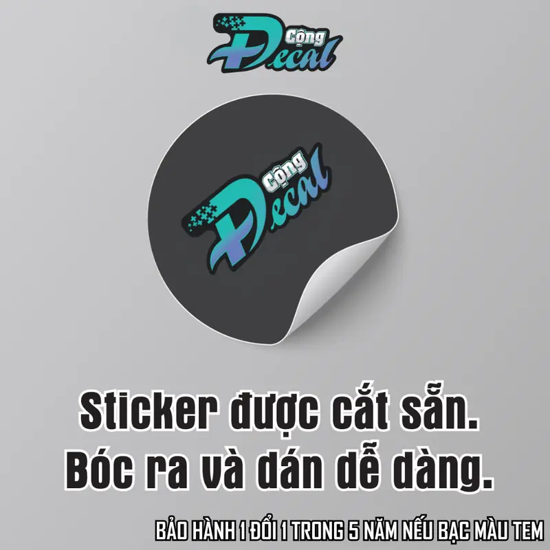 Decal trang trí xe, tem dán xe máy Race, Sticker dán các vị trí trên xe, decal cao cấp chống nước - Cộng Decal 4