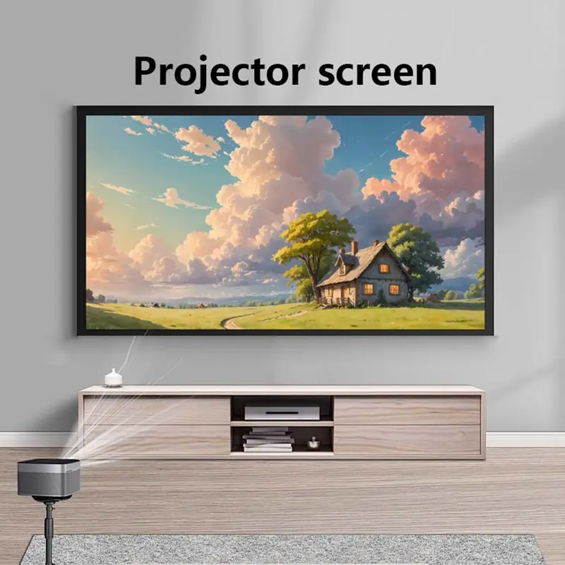 Projector Background Curtain, Solid Color Seamless Backdrop for Photoshoot & Projector, Projection Screen for Home & Outdoor 6