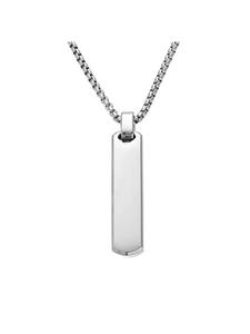 Stainless Steel Simple Pendant Necklace for Men, Fashion Jewelry for Party, Daily Clothing Decor, Trendy All-match & Exquisite Jewelry for Birthday Gift