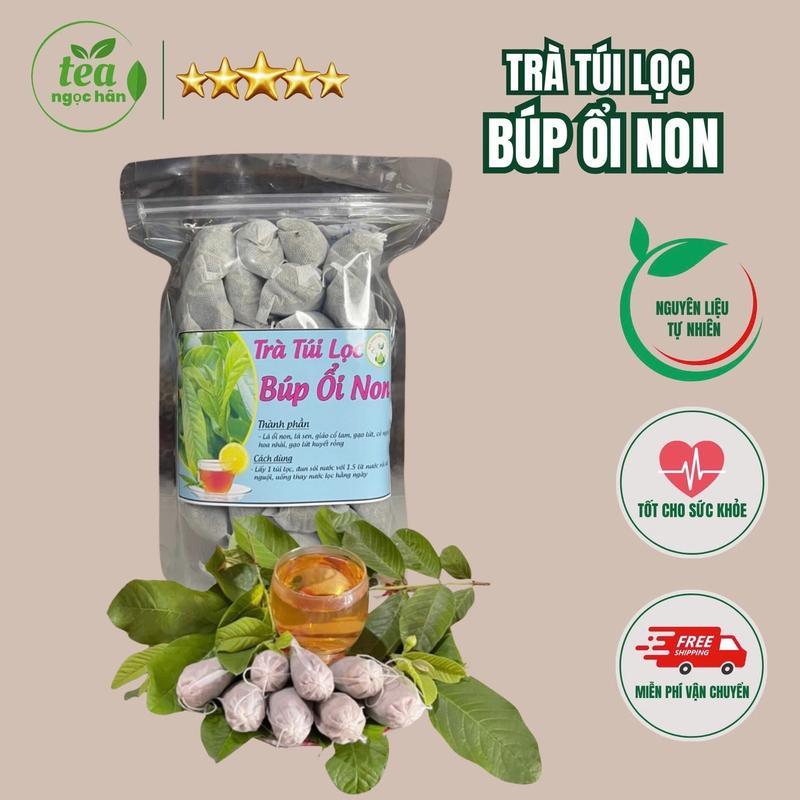 Combo 30 Túi Lọc Trà Búp Ổi Non Mix 6 Vị Thảo Mộc (Lá Sen, Giảo Cổ Lam, Hoa Nhài,Gạo Lứt,Thảo Cỏ Ngọt, Lá Nếp)-Trà Thảo Mộc 6 Vị Nước Trà Tea Chè Chua Nho chè dưỡng nhan