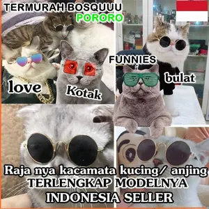 kacamata kucing ANJING PORORO aksesoris hewan. dog cat sun glasses