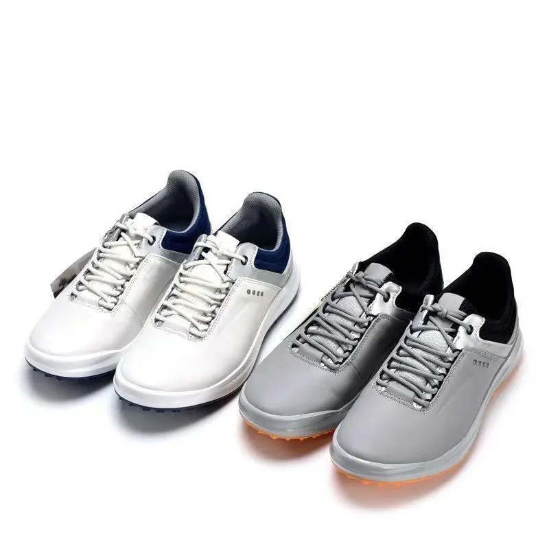 New Men's Leather Golf Shoes Men's Boa Walking Shoes Trendy Outdoor Sneaker Casual Breathable Nx24003