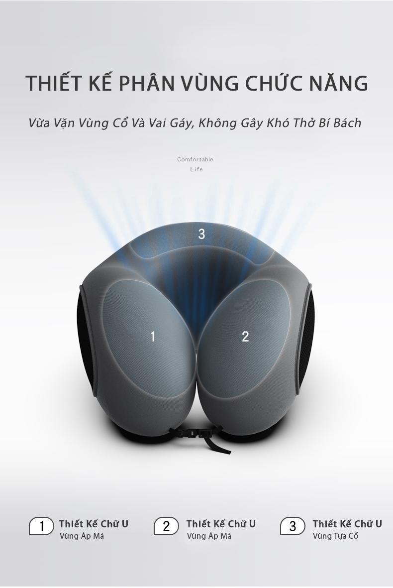 Product Introduction of Cosseal Gối Cổ Văn Phòng Chữ U, Kê Cổ Cao Su Non Công Thái Học Chống Đau Mõi Vai Gáy, Tựa Cổ Đi Máy Bay, Ô Tô, Du Lịch 11