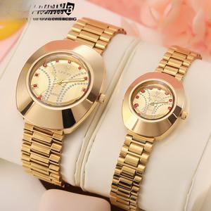 [Malaysia Stock] Watch Waterproof Stainless Steel Watch Couple Quartz Watch Original Watch Quartz Movement REIO (with Frre Box and Strap Regulator)