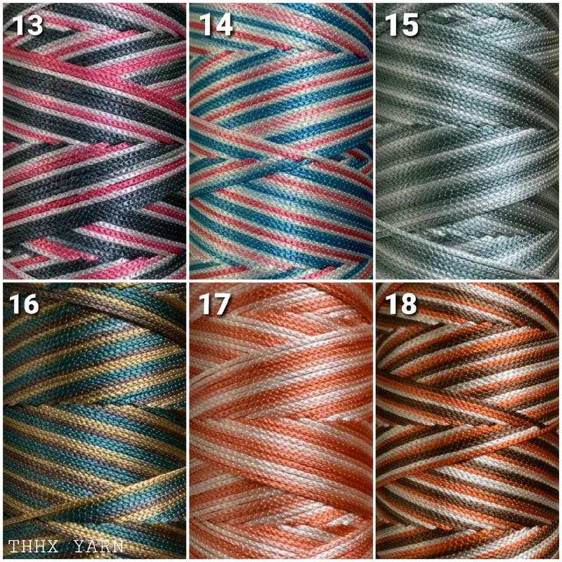 Sợi Dù màu loang- trọng lượng 200g- Chiều dài 400m- Cỡ sợi 1mm -  Công dụng móc túi xách, giày dép, nón 2