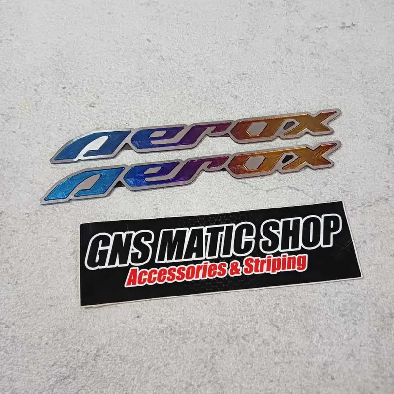 LOGO EMBLEM TITANIUM ORIGINAL VIETNAM VARIO CLICK PCX NMAX AEROX DLL / EMBLEM BODI TITANIUM EMBLEM BODY TITANIUM BEAT 2