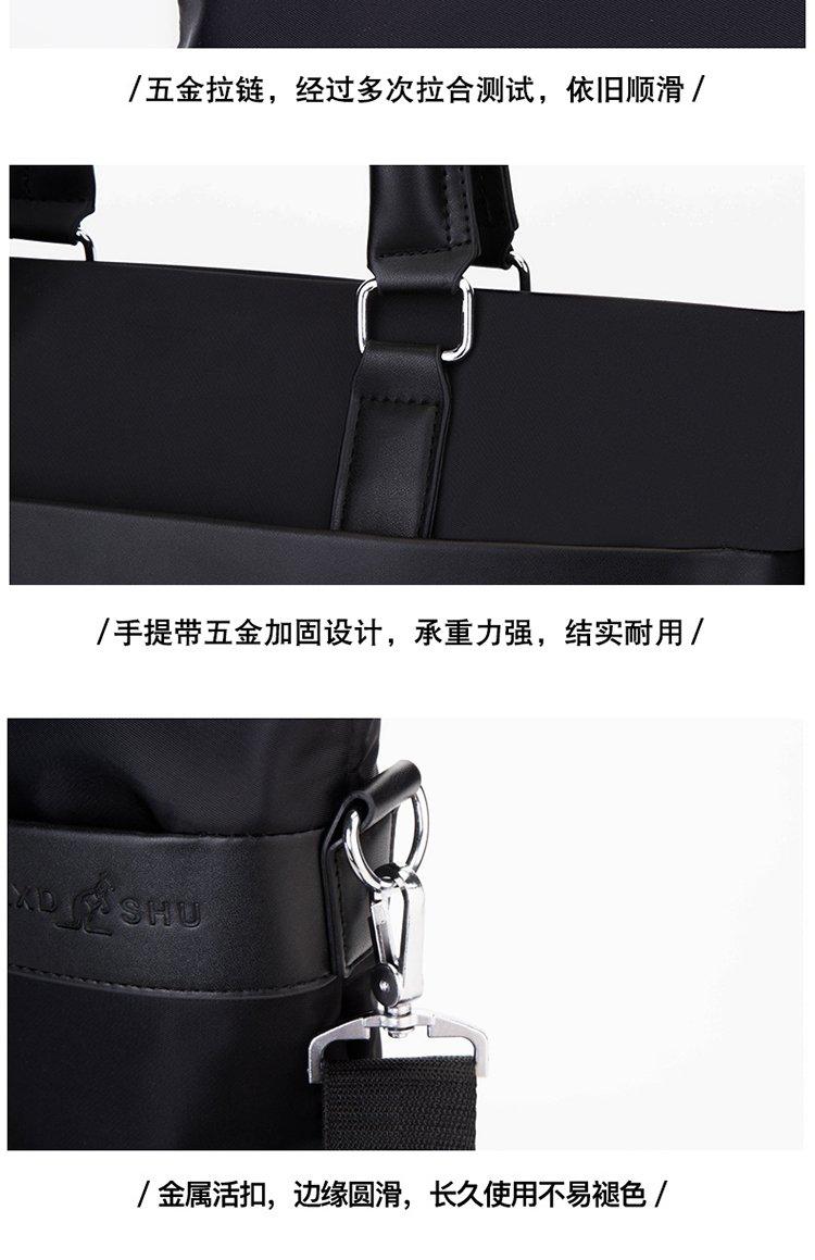 Product Introduction of Zipper Shoulder Bag Free Size Nylon Cloth Shoulder Crossbody Tote for Men 19