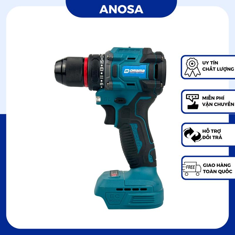 Thân máy khoan pin Drama D-01 Không chổi than Đầu kẹp autolock Có khóa trục Chân pin phổ thông