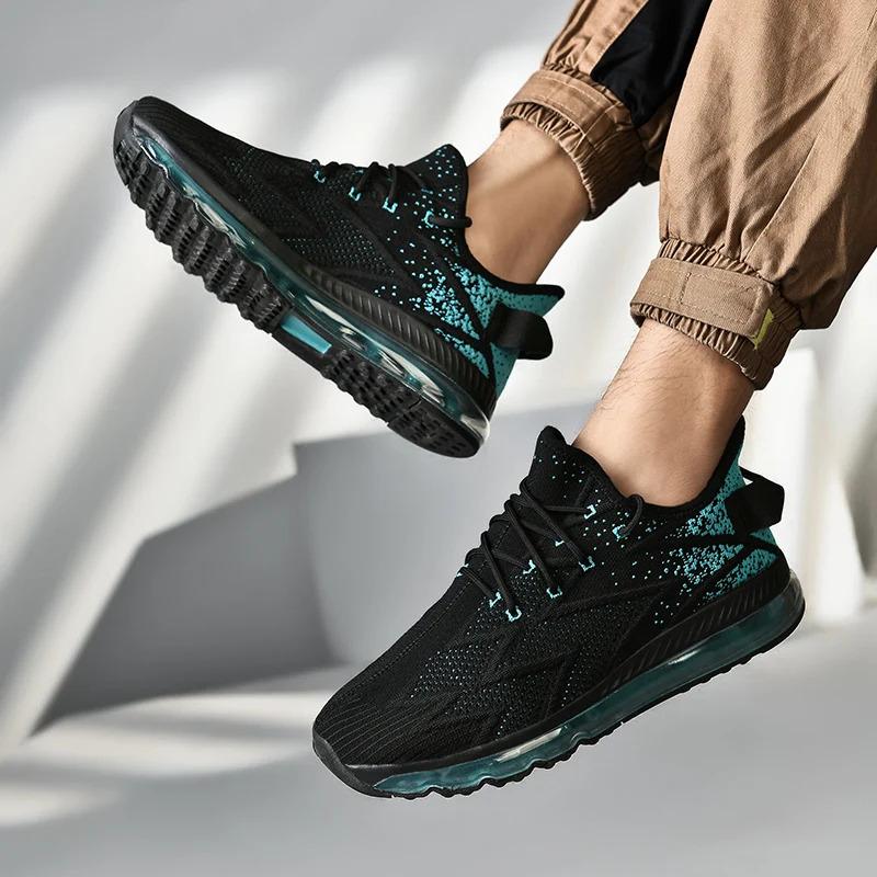 Customize Plus Size US 13 14 EU 47 48 Man Air Cushion Casual Sports Sneakers Blank Mesh Running Walking Shoes for Men Runner Trainers_voghion.com