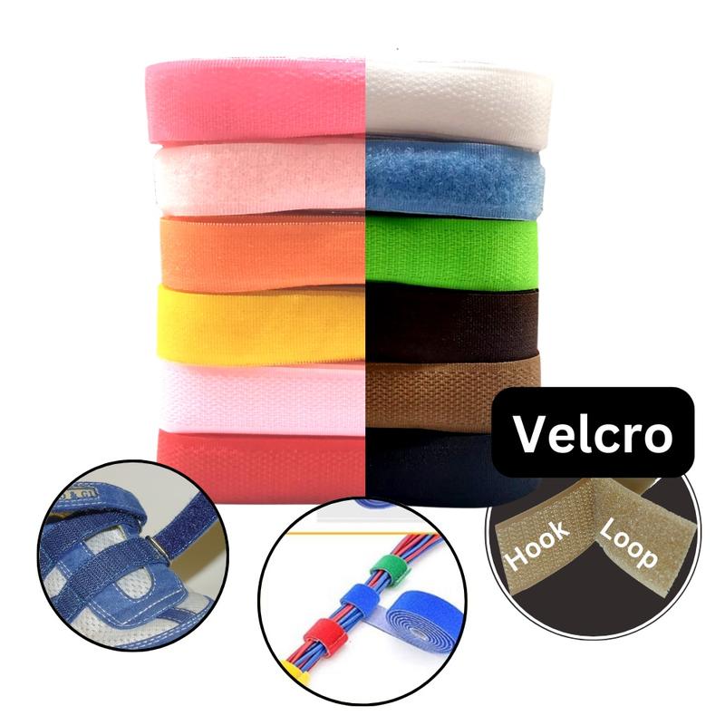 Pita Velkro Velcro Assorted Colour 1.8cm 2.0cm Pelekat Velkro for Cable ...