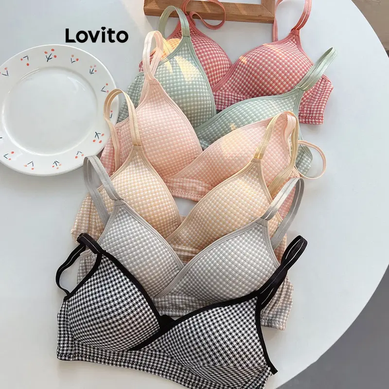 Bra Polos Kasual, Lovito, untuk Wanita, LNA24171, Tersedia dalam ...