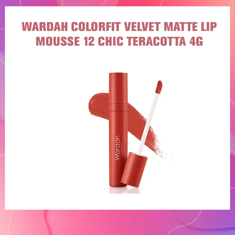WARDAH COLORFIT VELVET MATTE LIP MOUSSE SUPER LENGKAP !!! Matte Brown 4