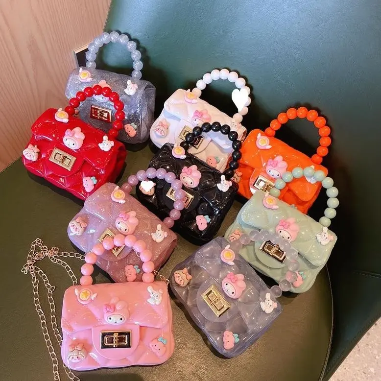 HYGGE-Tas Mutiara Jeli Stiker 3D Tas Selempang Anak Fashion 2