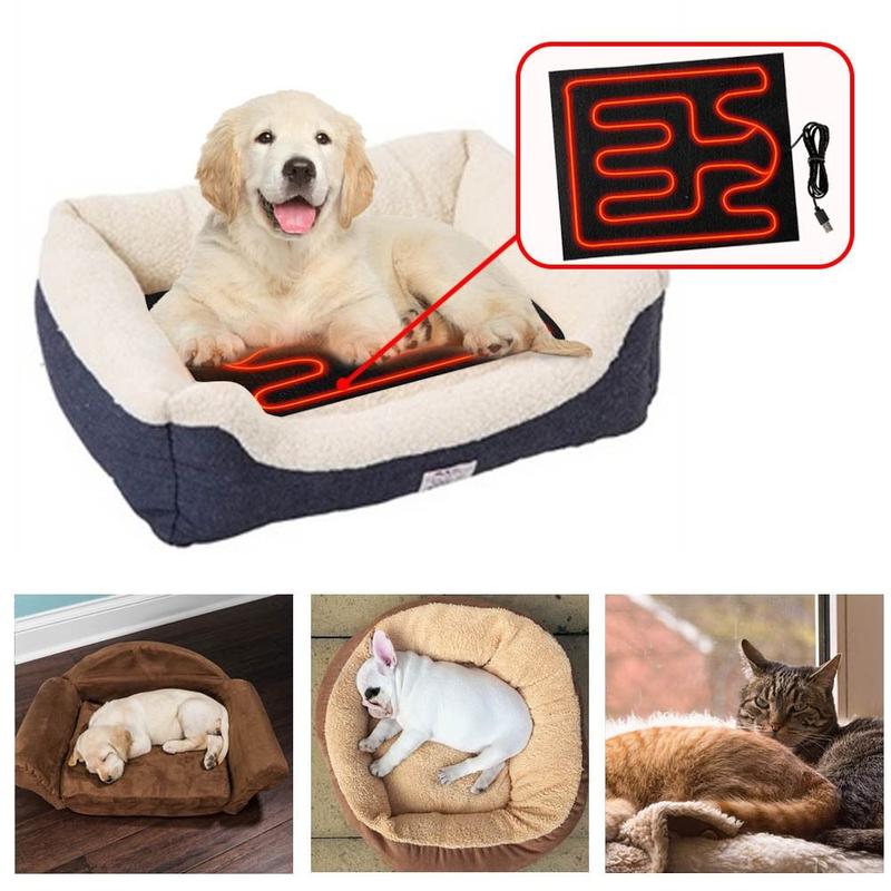 Product Introduction of Warm USB Heating Dog Cat Bed Temperature Control Keep Warm For Dog Cat Sleeping Dog Heating Pad Pet Heating Mat Pet Electric Blanket Heater Carpet 21