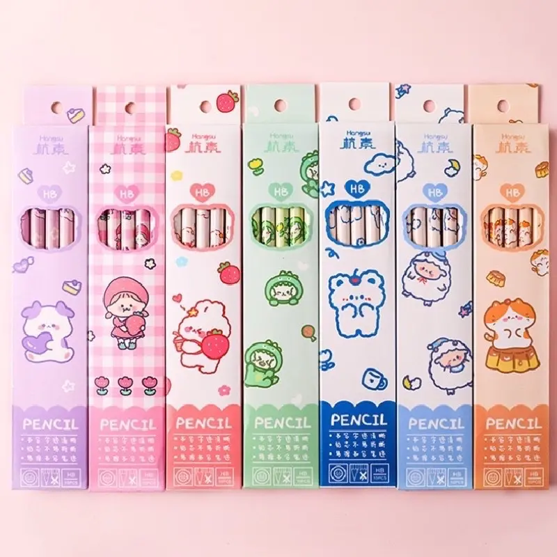 Bút chì gỗ HB có đầu tẩy tiện lợi họa tiết dễ thương (1 cây)