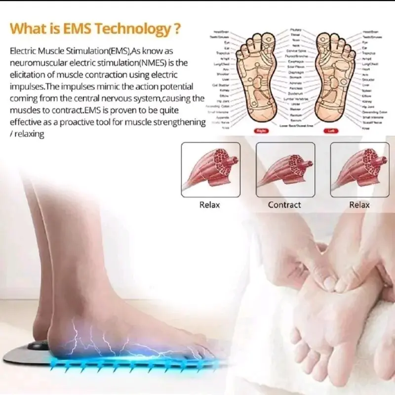 ALAT PIJAT KAKI EMS FOOT MASSAGER PAD ALAT PIJAT KAKI AKUPUNTUR LISTRIK PULSE ELEKTRIK Kaki 2