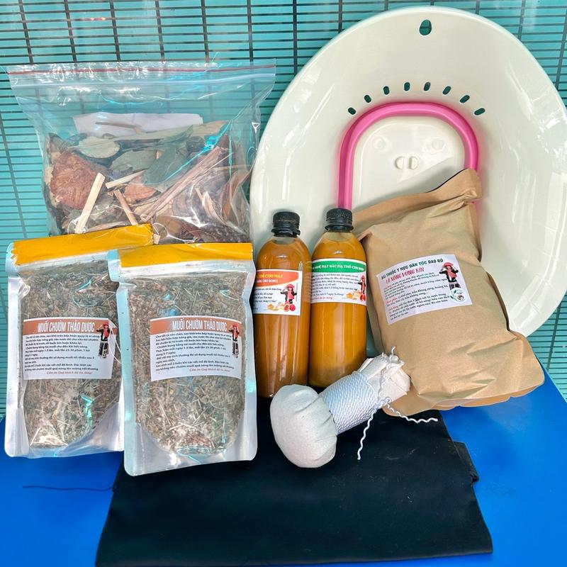 (tặng chậu xông)Combo ở cữ cơ bản chăm sóc DA cho mẹ sau sinh (combo cơ bản 8 sản phẩm) quyên dao đỏ chuyên đồ ở cữ