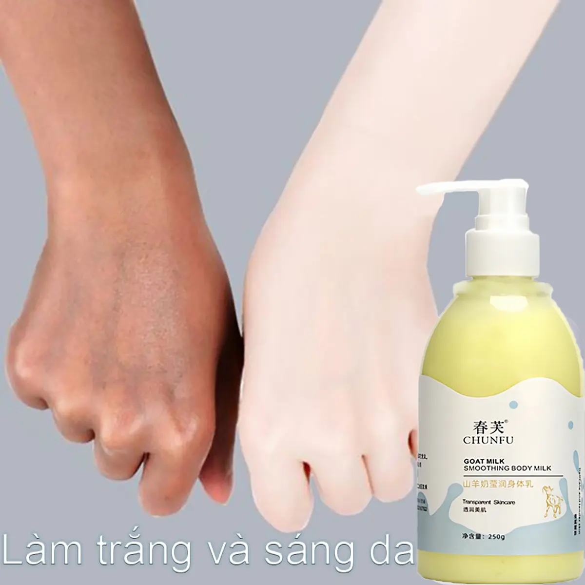 Sữa Dưỡng Thể Thành Phần Sữa Dê Dưỡng Ẩm Toàn Thân  Tẩy tế bào chết làm trắng nhanh Sữa tắm Dê Care Sữa tắm trắng da Giúp Dưỡng Ẩm Sáng 250ml