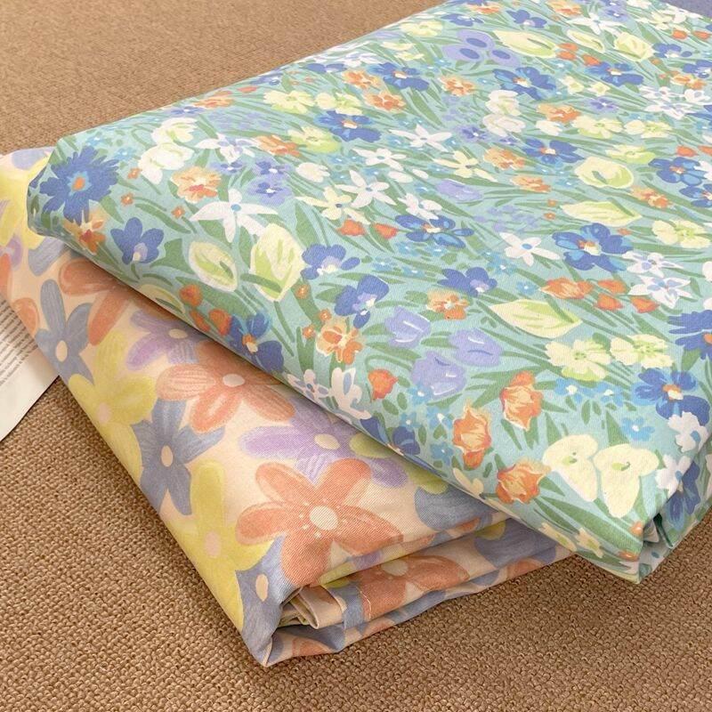 Product Introduction of Exported to UK Original Order 100% Pure Cotton Active Print Quilt Cover Four-Piece Set Single Double Duvet Cover Bed Sheets Pastoral Cotton 35
