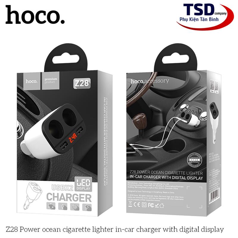 Tẩu Sạc Ô tô Đa Năng Chia Tẩu Hoco Z28 Chính Hãng 8