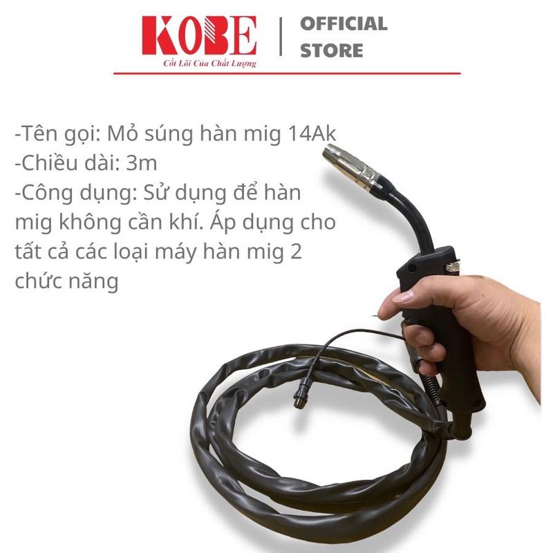  Dây hàn mig KOBE loại rời sử dụng cho máy hàn mig mini 2 chức năng 