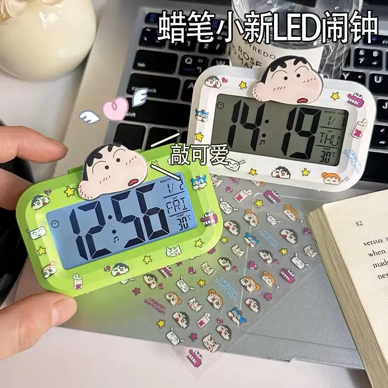 Đồng Hồ Báo Thức, Thiết Kế Hoạt Hình, Kaloer, Đồng Hồ Ban Đêm, Đồng Hồ Đếm Ngược, Dễ Thương, Đa Chức Năng, Đồng Hồ Để Bàn, Cầm Tay Thích Hợp Cho Học Sinh, Đồ Dùng Ký Túc Xá, Đồ Dùng Văn Phòng 0