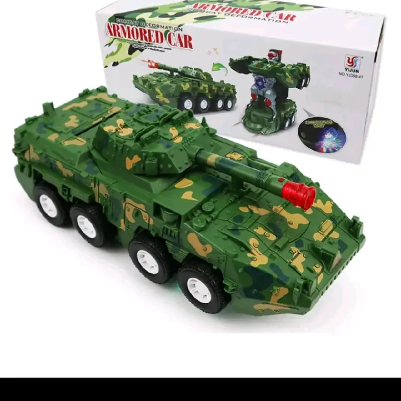Đồ Chơi Xe Tăng Biến Hình Robot Tự Động Có Đèn Và Nhạc Bộ quà tặng cho bé Toy 6