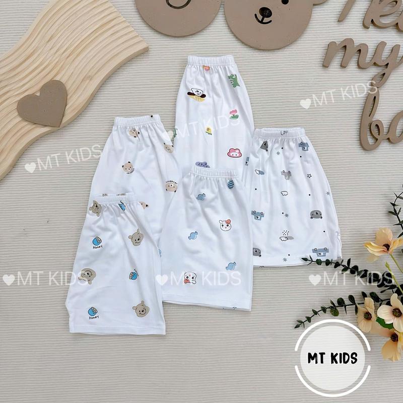 [ Loại Đẹp ] Combo 10 Quần Đùi Chục Thun Lạnh ,  In Họa Tiết Cho Bé Phù Hợp Cho Cả BÉ Trai Bé Gái 7