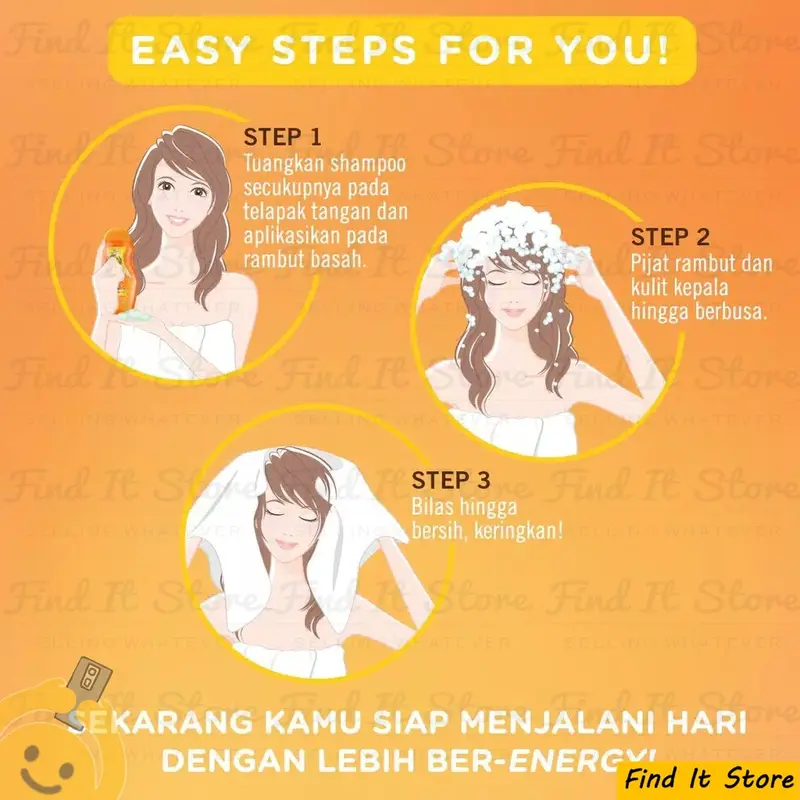 Find It Store - Makarizo Hair Energy Fibertherapy Conditioning Shampoo 170ml Sampo Dengan Kondisioner | Pembersih Rambut 2in1 | Rambut Rontok | Ketombe | Lepek | Patah | BPOM Original Conditioner Creambath Haircare Kering Perawatan  Extract Kusam 6