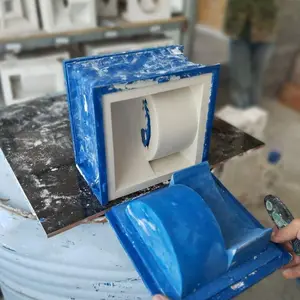 Cetakan Loster Minimalis Motif Jalusi Lengkung Fertikal Ukuran 20x20cm Tebal 10cm