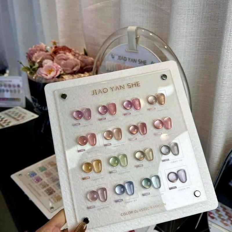 Set Sơn Gel Mắt Mèo Ánh Trăng JIAO YAN SHE 16 Màu Cao Cấp - Dành cho Nữ - Women