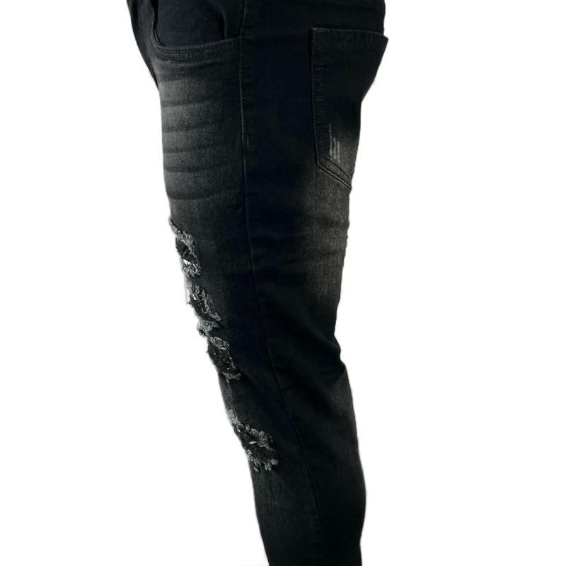 Ms :4149.  Quần Jeans Rách Vá, Chất Jeans Co Giãn Menswear 3