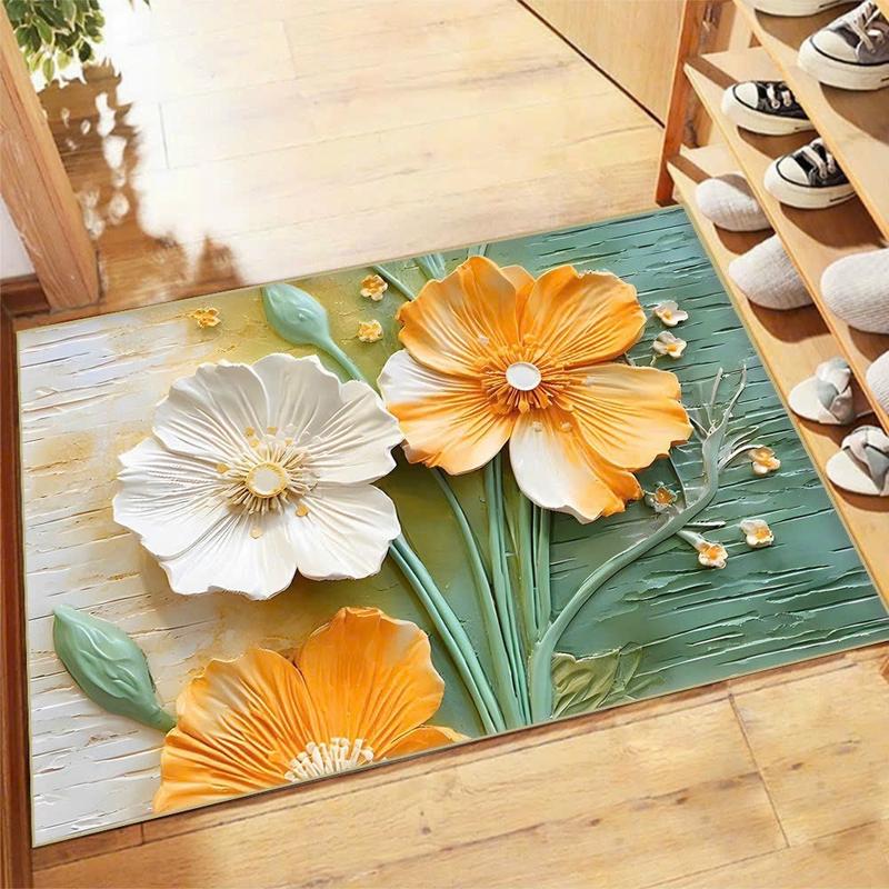 Product Introduction of COMBO 6 chiếc thảm lau chân hình hoạ tiếc hoa 5D .40x60 ( 6 HÌNH HOẠ TIẾT HOA NGẪU NHIÊN ) 24