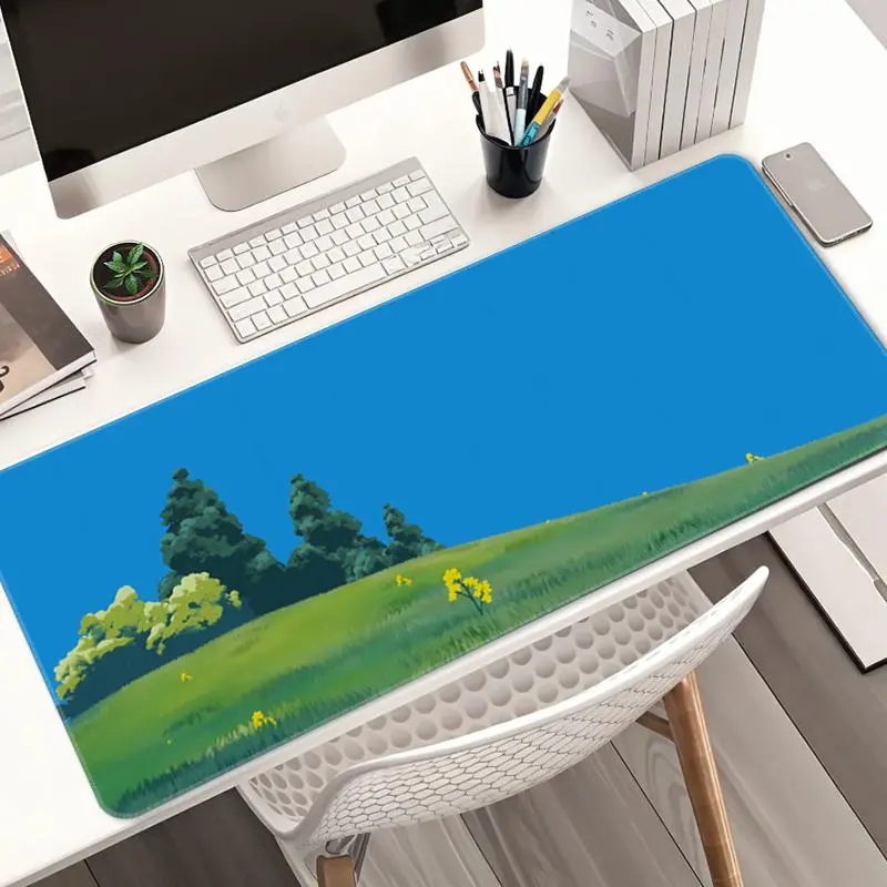 Grassland Forest Natural Scenery Mouse Pad, Rectangle Gaming Mouse Pad, Non-Slip Rubber Base Mouse Pads, Office Desk Accessories for Computer Work 4