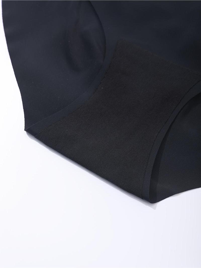 Product Introduction of Women's Solid Scallop Trim High Waist Knicker, Soft Comfy Breathable Seamless Panty for Daily Wear, Underwear for All Seasons 8
