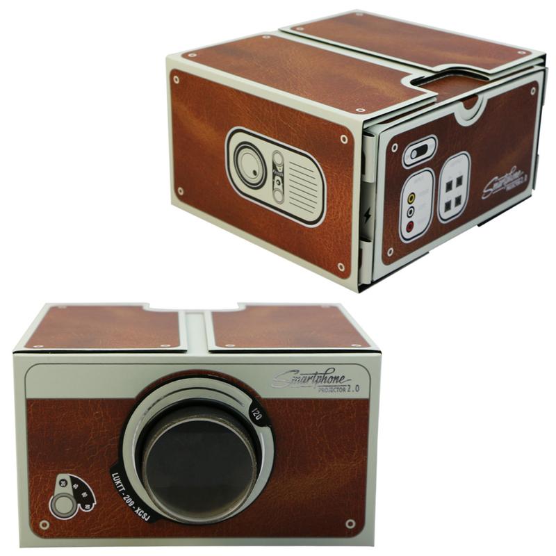 Portable Cardboard Smartphone Projector 2.0 DIY Mobile Phone Cinema Theater 5
