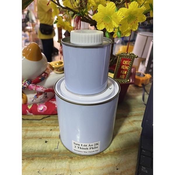 Sơn Lót Xám Dàn Nhựa Áo 2 TP( Sơn oto - xe máy ) Đóng lon 1kg2. Motokieu Maithanhdat