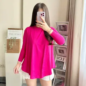 Zinnia Blouse Top | Atasan Polos Oversize Wanita | TGA Fashion Grosir