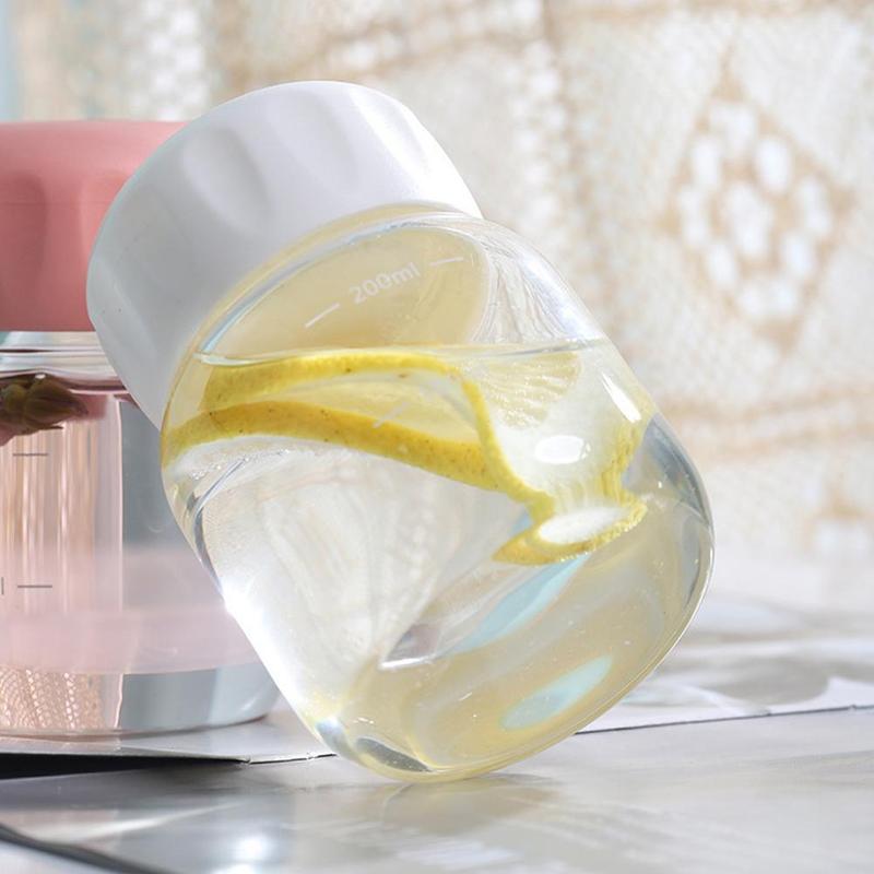 Product Introduction of Bình Nước Thủy Tinh, Dung Tích 300ml, Có Tay Áo Cốc Và Nắp, Cầm Tay Cho Gia Đình, Thích Hợp Cho Bữa Sáng, Cà Phê, Nước Ép, Sữa, R0S8 35