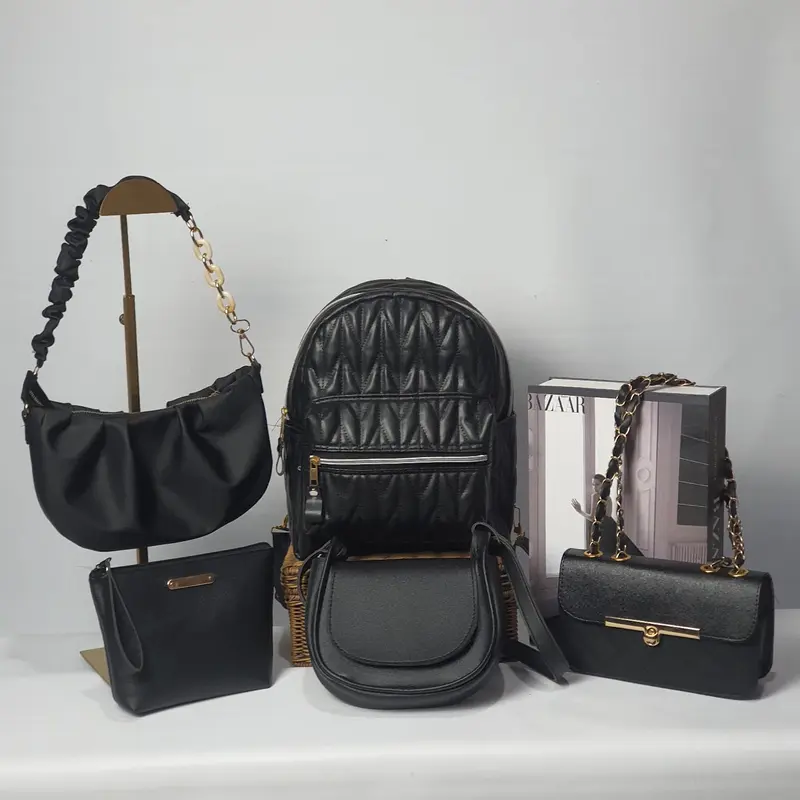 IZNADA BAGS - Paket Bundling Tas Selempang Wanita Tote 100rb dapat 4 Tas Tersedia Warna Hitam Full Ransel Backpack 2